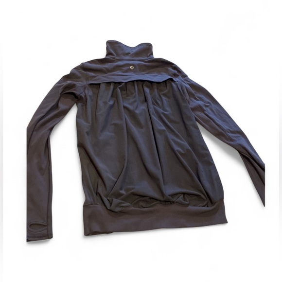 Lululemon Athletica Women’s Charcoal Gray Bomber Jacket Size 8/10 Luon Fabric - Picture 16 of 16